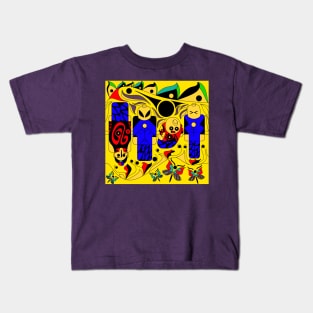 alien in soccer mayan suits ecopop Kids T-Shirt